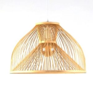 bamboo stick lampshade pendant light