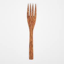 Natural coconut spoon and fork