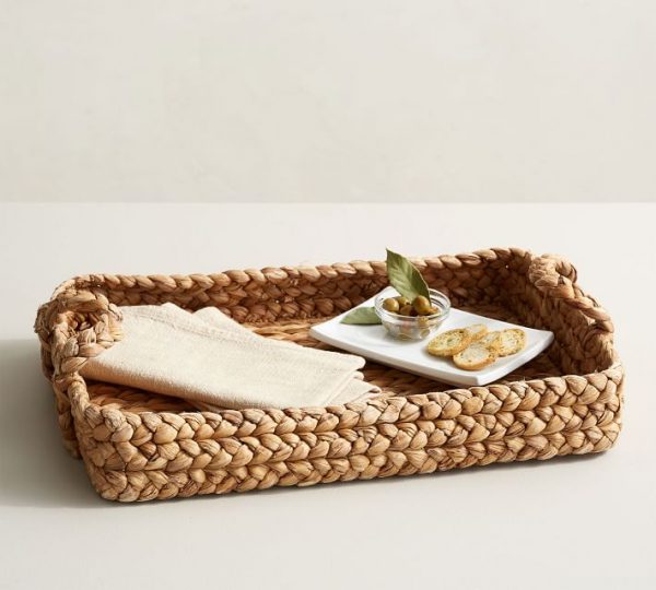 Water hyacinth tray handmade