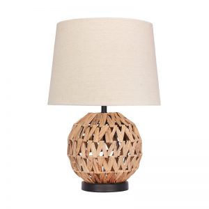 Seagrass lamps home decor table