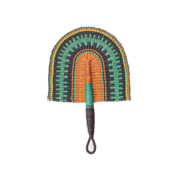 Seagrass hand fan wall hanging