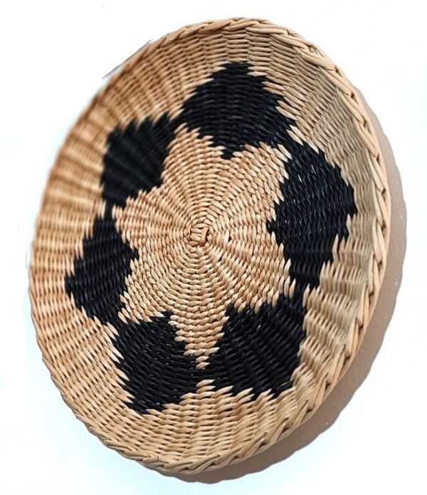 rattan basket wall hanging plate
