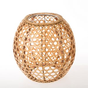 Round bamboo light pendant lamp