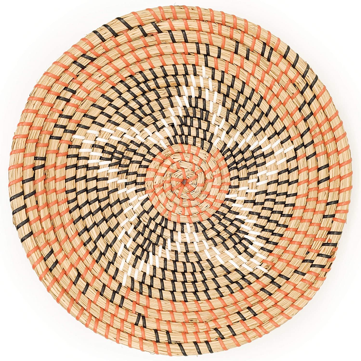 Seagrass coiled wall basket (40)